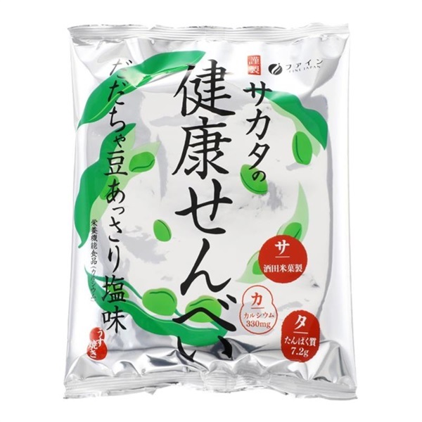 サカタの健康せんべい だだちゃ豆あっさり塩味　1袋30g×16袋