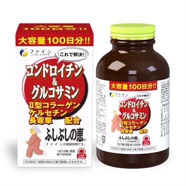 コンドロイチン＆グルコサミン ふしぶしの恵 お徳用 100日分