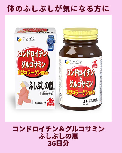 コンドロイチン＆グルコサミン ふしぶしの恵　36日分